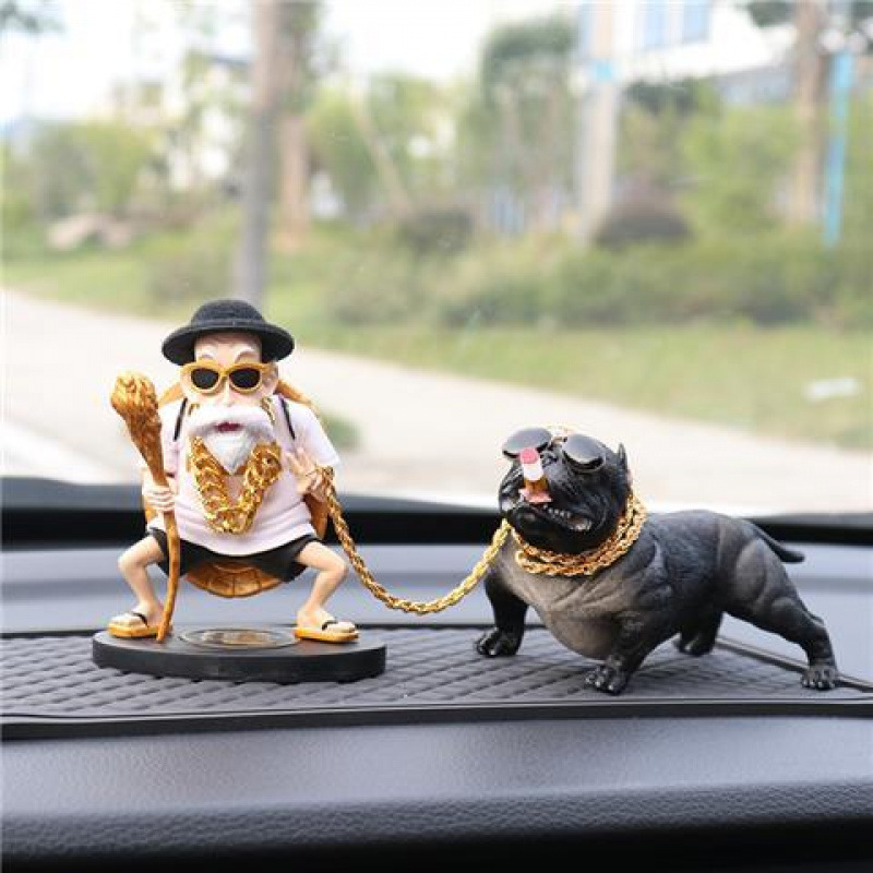 (2개) 자동차 장식품 휴대용 자동차 남성 대기 인터넷 축하 요정 거북이 창조적 인 성격 조수 자동차 인테리어 장식품 중앙 콘솔