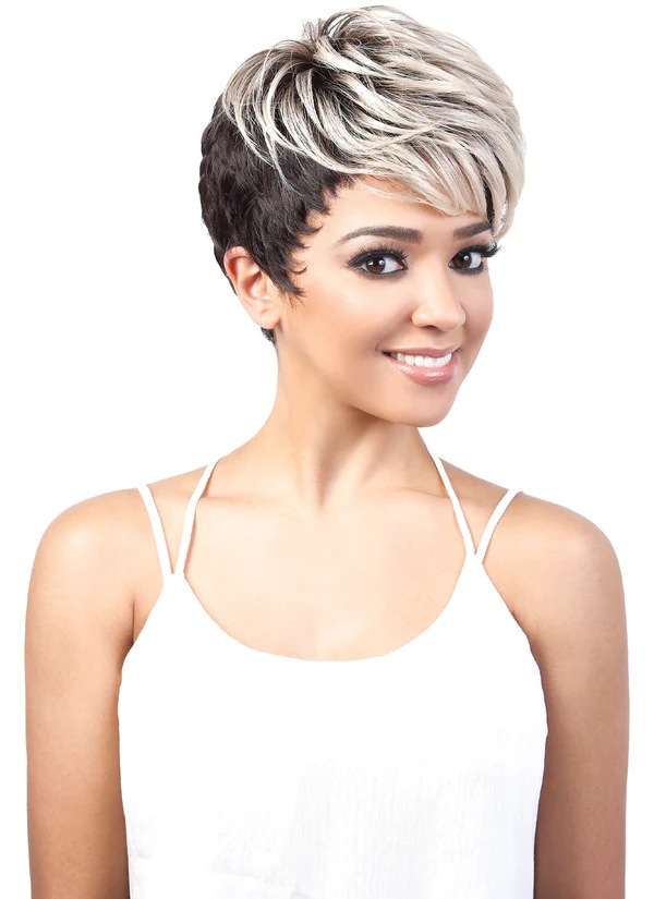 Amazon nueva peluca de moda para mujeres peluca corta de encaje frente peluca derretida línea de cabello