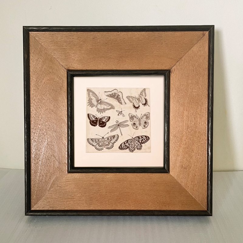 American Narrow Edge Solid Wood Oil Painting Frame Natural Wood Grain Picture Frame Self-Assembled Photo Frame Decorative Wall Hanging Empty Frame Large Size