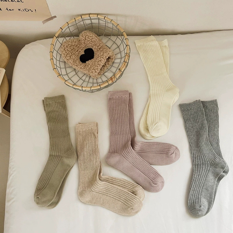 Прибо́й, цветные осенние женские гольфы в японском ретро стиле Knee socks корейский стиль