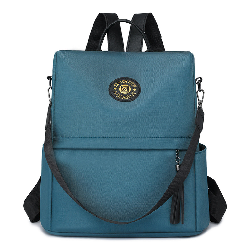 Mochila antirrobo para mujer 2024 nuevo estilo casual de color sólido para mujer mochila simple y versátil de gran capacidad y mochila ligera de moda