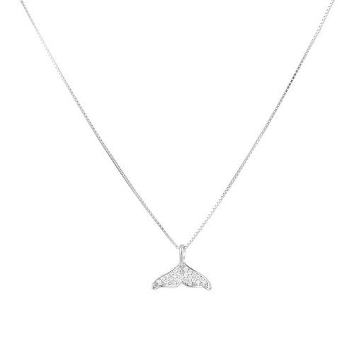 Under the Banyan Tree S925 Silver Mermaid Tail Necklace Female Clavicle Chain Internet Celebrity Ins Trendy High-end Versatile Niche Necklace