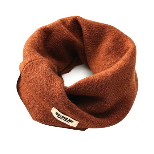 New style scarf hat integrated solid color cold-proof mask with ear hanging women's wool scarf autumn and winter Korean version trendy and warm