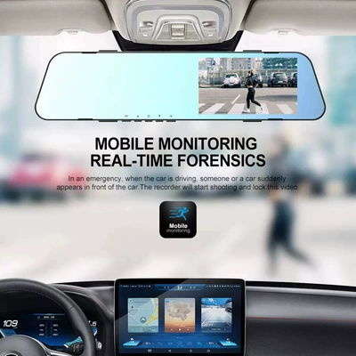 Driving recorder rearview mirror driving recorder HD