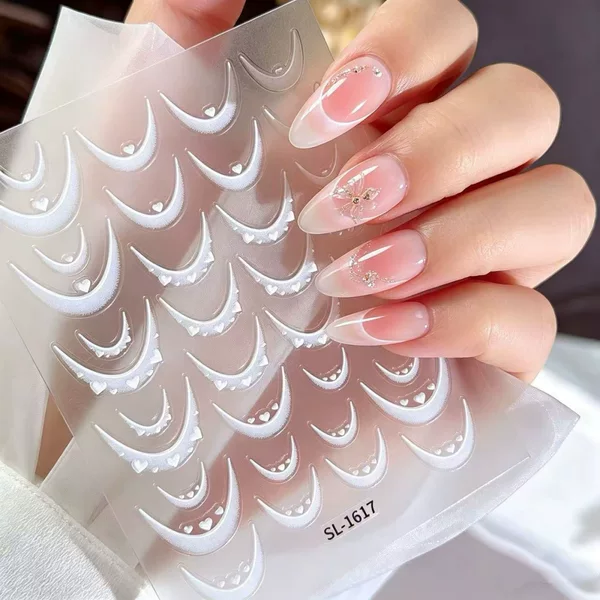 Cross-Border Hot-Selling New Waterproof Thin and Flexible Nail Stickers Niche Nail Decoration Stickers Wholesale Sl1616-1627
