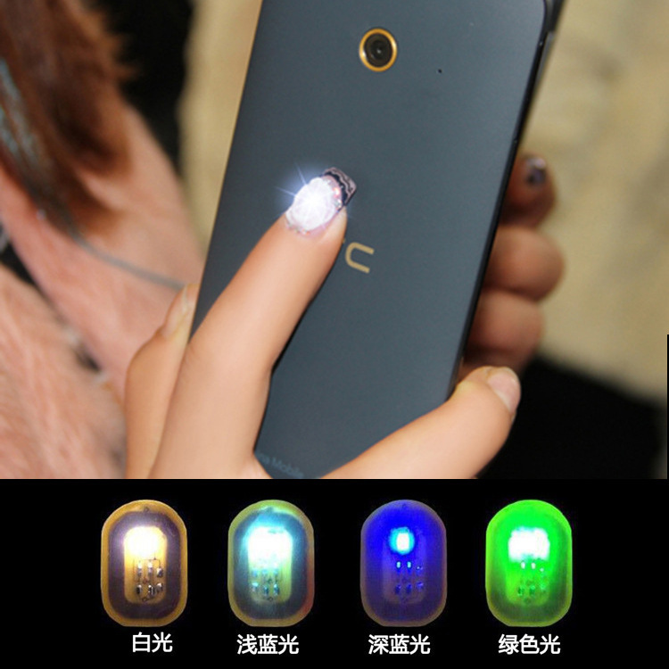 Nail Jewelry Flash NFC Flash Nail Patch Wear Armor Accessories Luminous Nail Lamp Nail Art Sticker