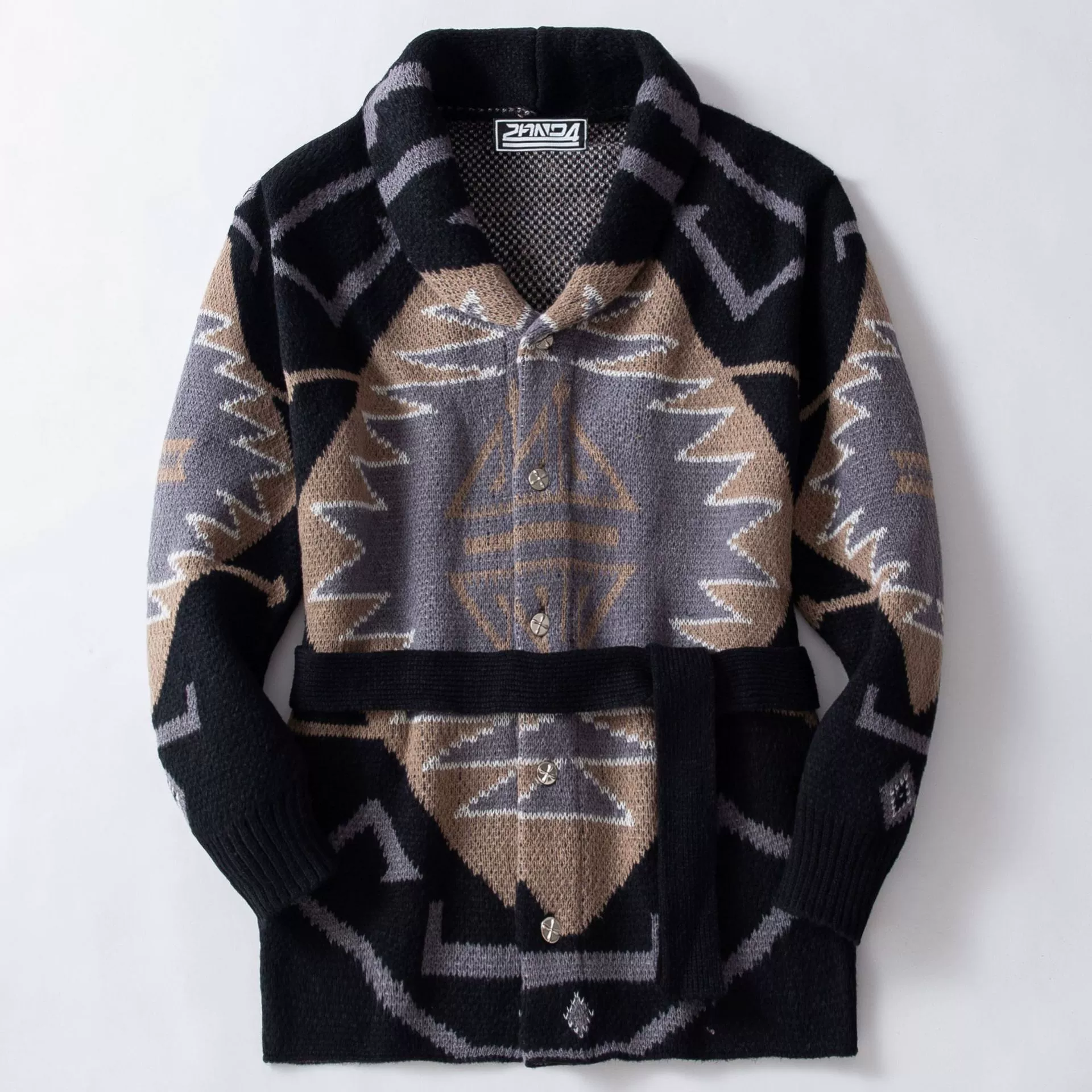 Трансграничный Мужской Жаккардовый свитер в американском стиле в стиле ретро, утолщенный кардиган средней длины, свитер, пальто SY0075