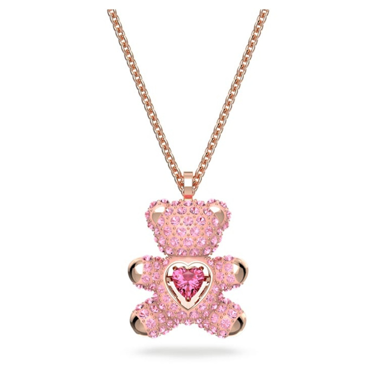 Swarovski Kristal Ayı Ürək Boyunbağı Qadın Üçün