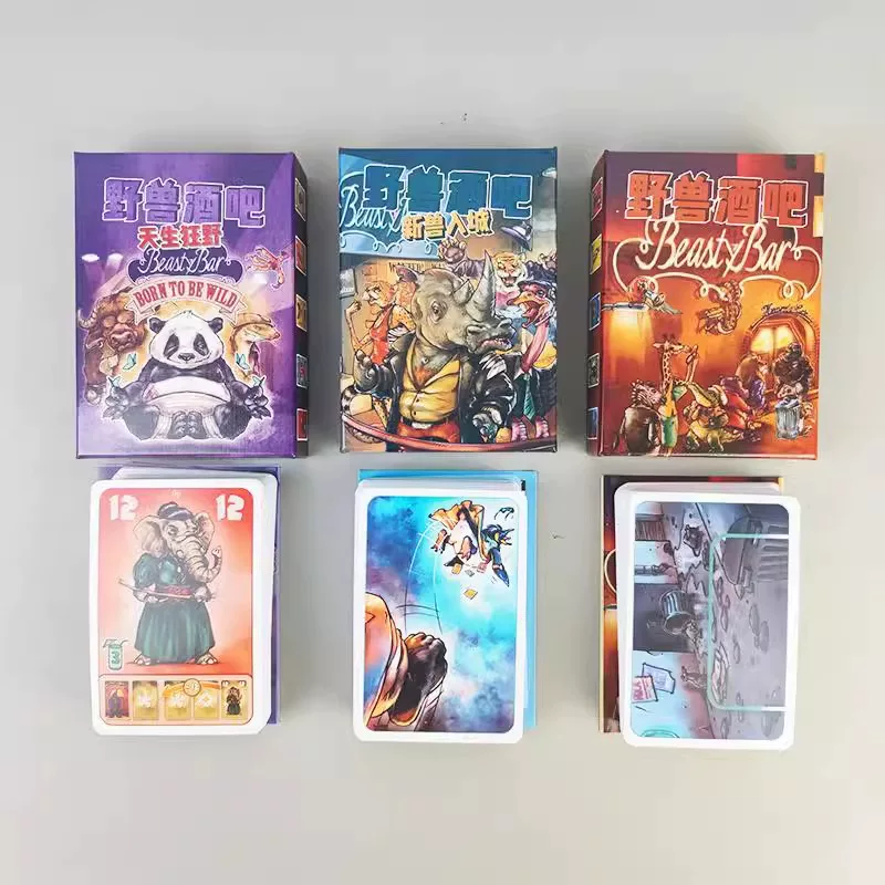 Настольная игра "Beast Bar Trilogy", китайская версия карточной игры Beasty Bar, казуальная вечеринка