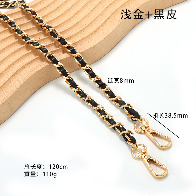 スポット Xiaoxiang レザーバッグチェーンシングルショルダークロスボディ PU レザーバッグストラップハイエンドの女性のバッグチェーン交換バッグショルダーストラップ|undefined