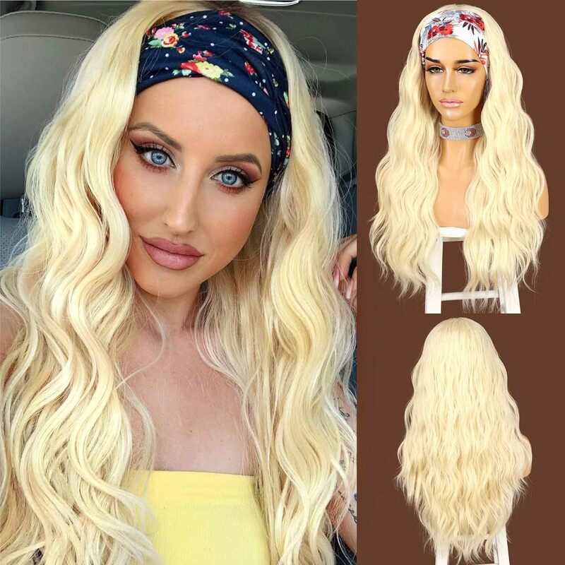 Barbie Headband Wig Loose Body Wave Synthetic Hair Ladies Headband Wig No Front Lace