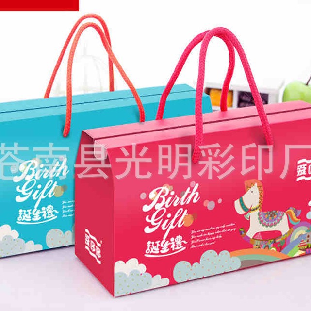 厂家制定瓦楞纸盒子批发 彩印手提包装 开窗纸盒彩印纸箱可印logo