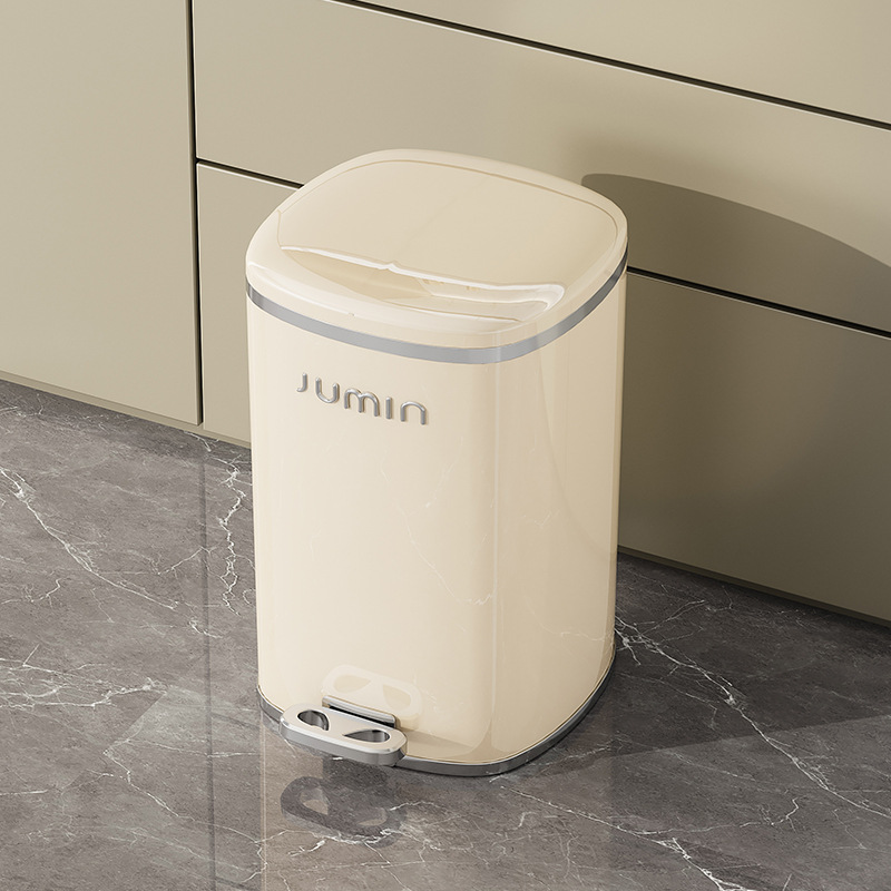 Bote de basura de alto valor para el hogar 2024 nuevo estilo sala de estar baño baño cocina pedal con tapa bote de basura grande