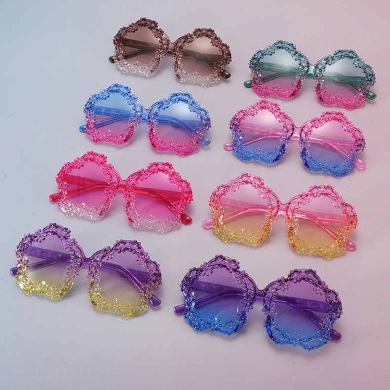 2025 nuevos lindos gafas de sol para niños PC en gafas de sol de comercio electrónico para correr gafas de protección solar UV para niños