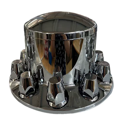 Truck Universal Rear Hub Cap Plastic Chrome Plated with 10 33 mm Bolt Caps Cross-Border Hot Product Exterior Modification (Hub cover)