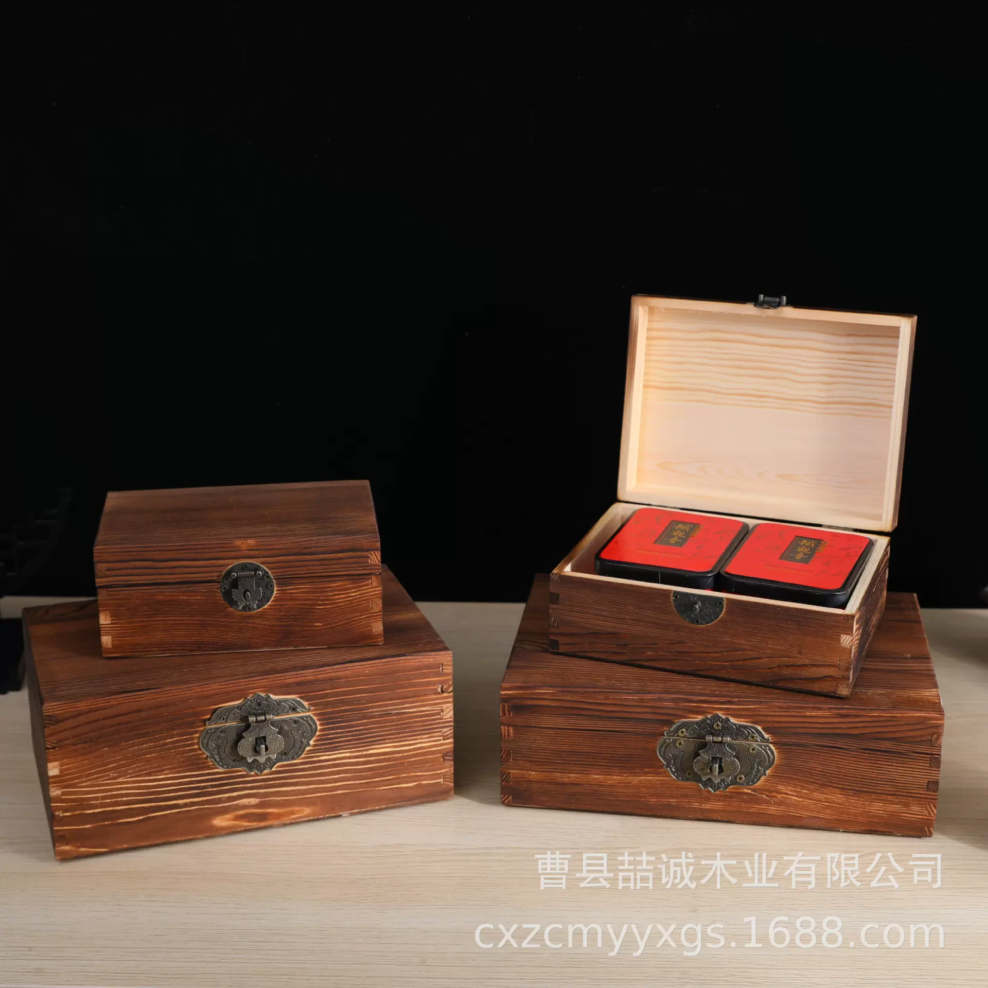 木质储物盒伴手礼木盒随手礼喜糖木盒翻盖礼品包装盒伴娘回礼木盒