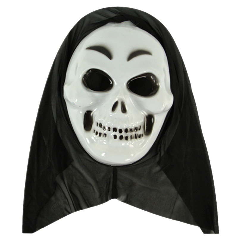 Halloween diablo apoyos toda la cabeza cubierta bruja gritando muñeca niños divertido fantasma máscara cráneo muerte