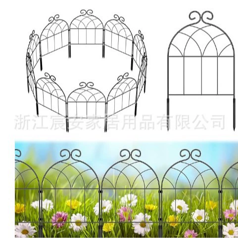 Трансграничный декоративный садовый забор на открытом воздухе, ржавчина металлическая линия садовый забор бордюр сетка