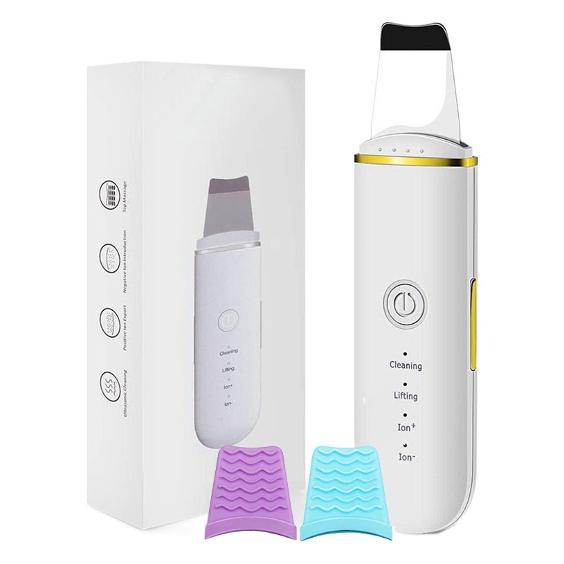 Instrumento de eliminación de piel ultrasónico transfronterizo limpieza doméstica limpiador de poros exportación acné eliminación de espinillas máquina de eliminación de piel instrumento de belleza