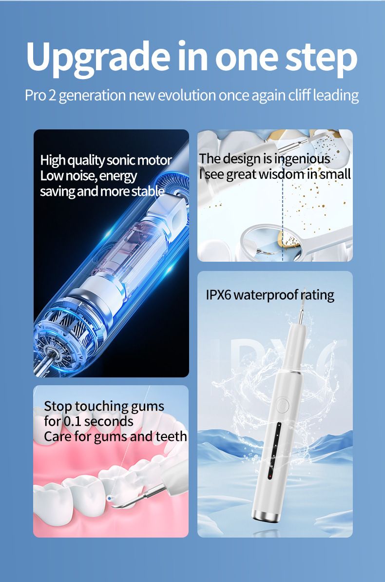 Electric tooth cleaner multifunctional handheld teeth cleaning device
