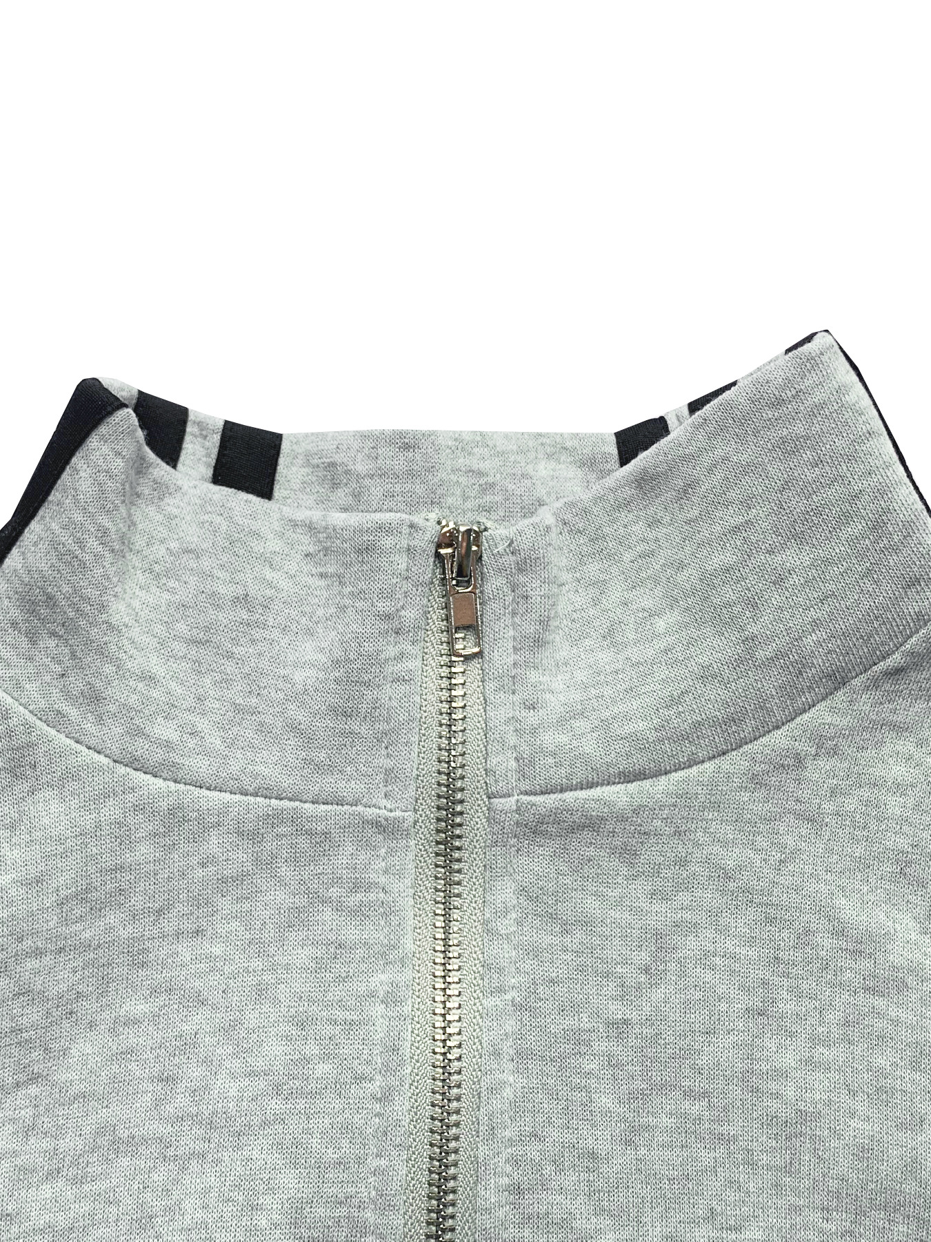 Abbigliamento da donna Completo a righe Cerniera Maglione spesso Casual Pendolare Due pezzi Set_voghion.com