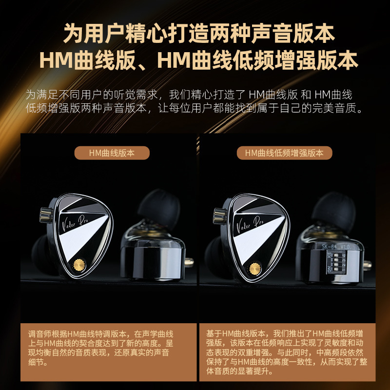 KZ-Vader Proは、超低周波と超高周波を両立する真のハイエンド6ユニットダイナミックヘッドフォンです。|undefined