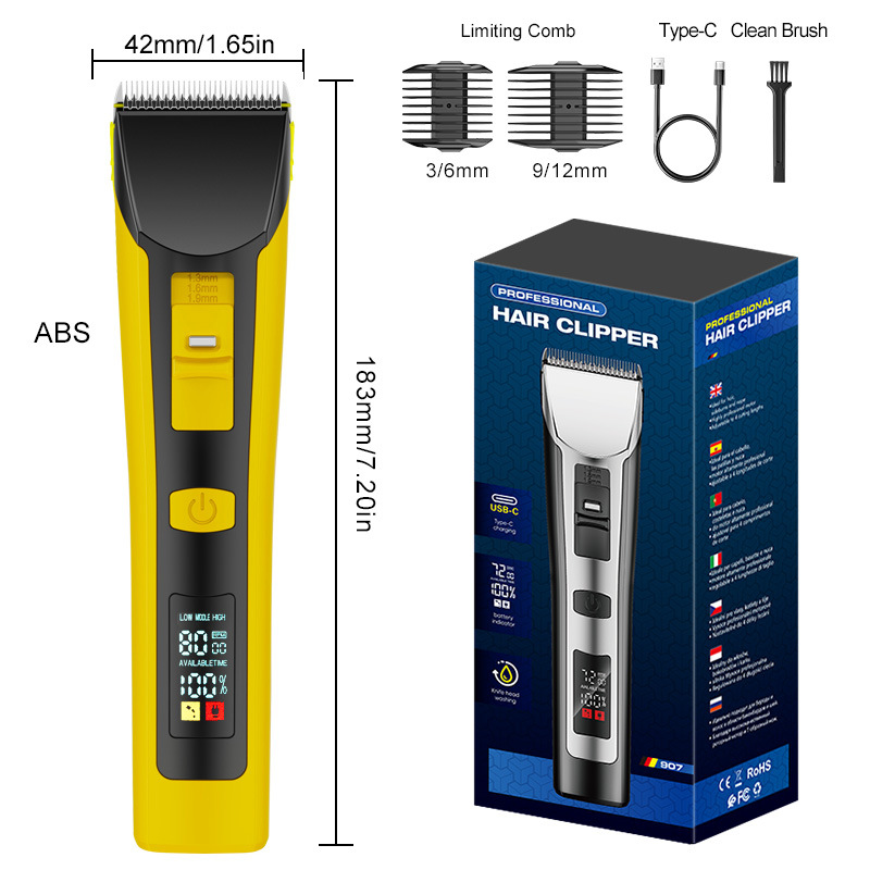 Cortadora de cabello eléctrica profesional impermeable transfronteriza