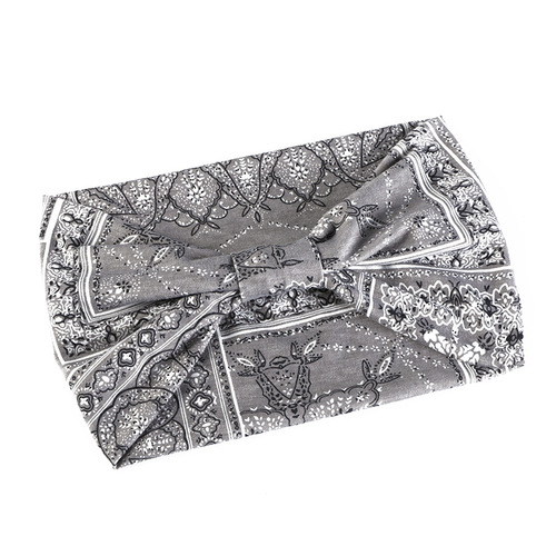 Fashion Accessory Wide Bohemian Yoga Fabric Sweatband Sweat Absorbent Elastic Cotton Sports Headband for Women