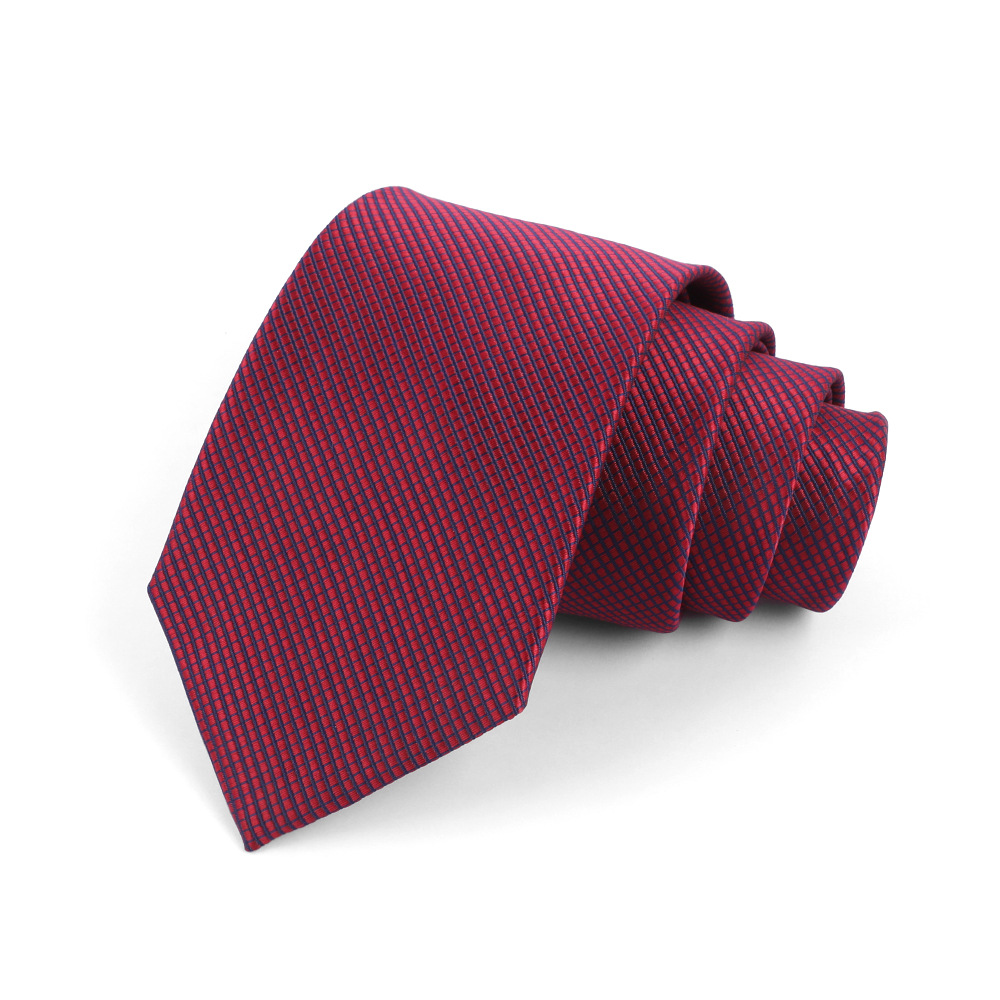 Corbata de hombre 8cm para hombre, bordado jacquard de alta calidad para hombre, corbata de negocios, corbata de seda de poliéster, fábrica al por mayor