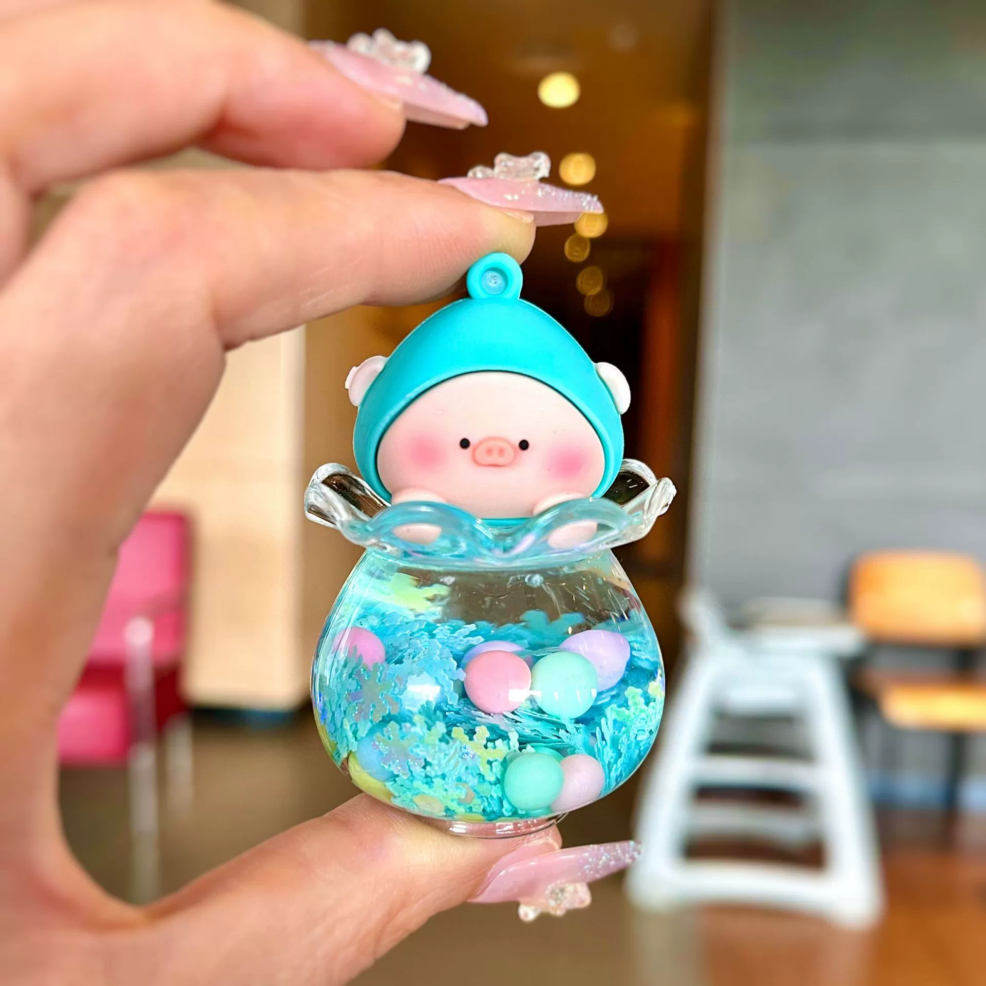 Glowing pendant, keychain, bag accessory, internet celebrity