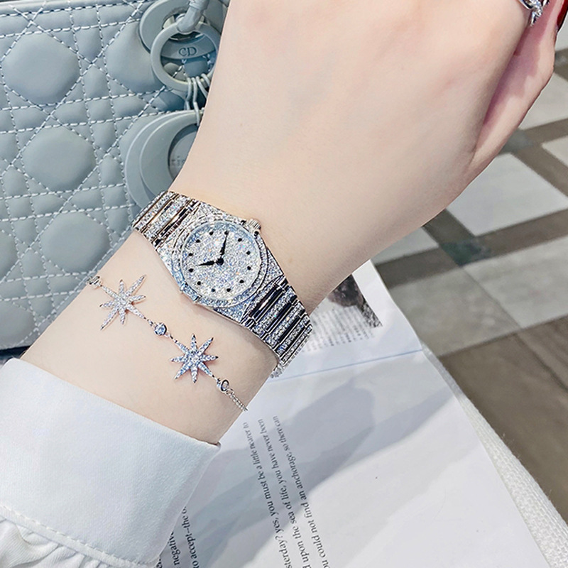 欧米加镶钻女表