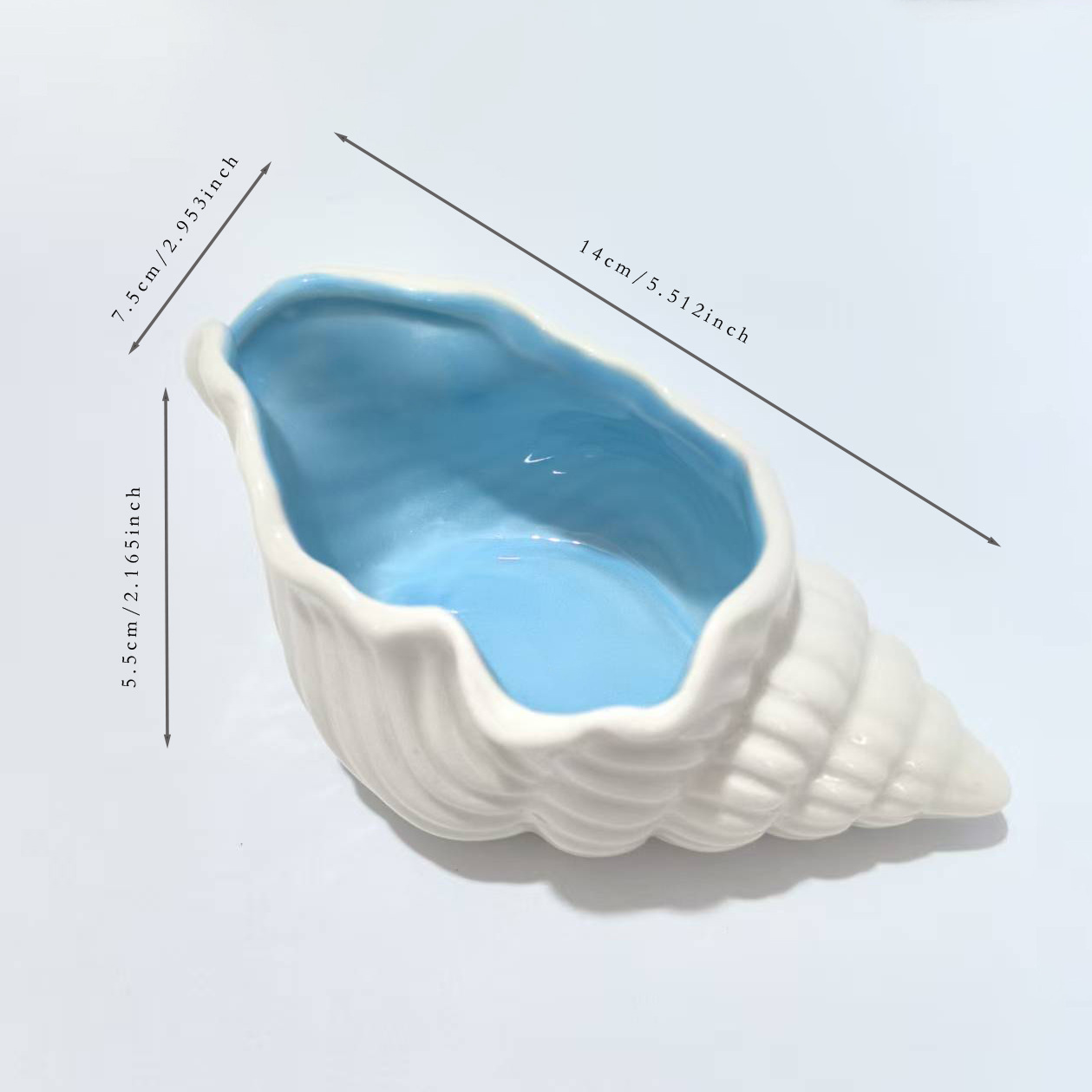 Joyería transfronteriza bandeja de joyería estrella de mar caracoles de cerámica joyería para niñas muestra bandeja para el hogar