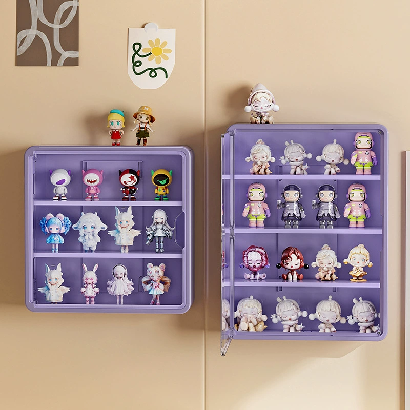 Настенная слепая коробка для хранения стеллажа для куклы Bubble Mart Рука для украшения коробки для пыли и влаги без пробивания