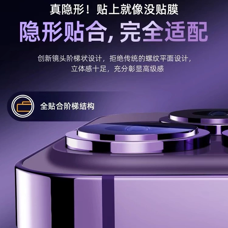Camera Lens Protector (Apple iPhone 17/16/15 series), AR+AF Anti-Fog Film, Multi-Color