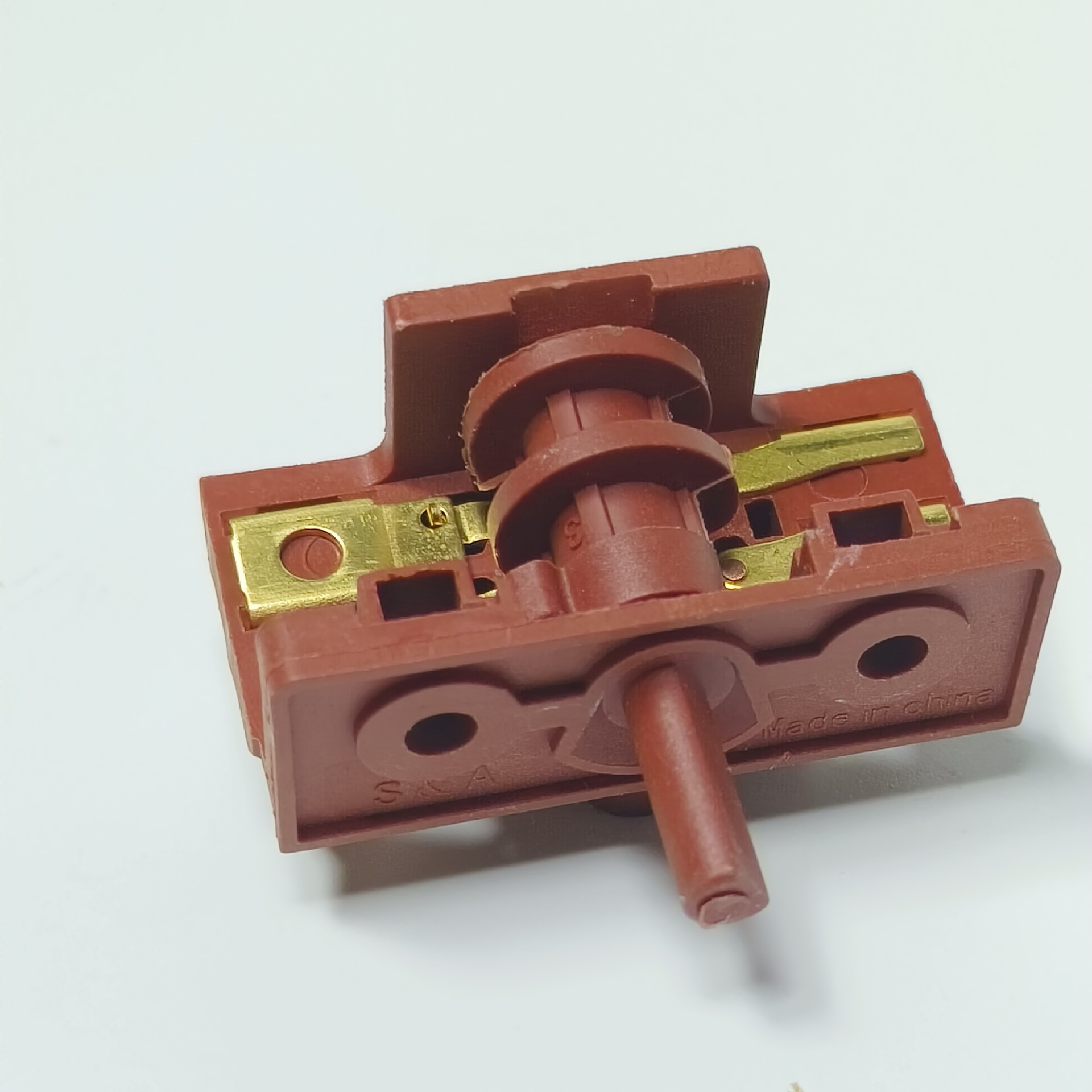 直销 KCD9大三联9脚船型翘板开关九脚6档40*33mm16A250V红色带灯