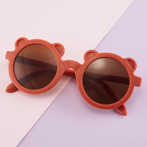 Little Bear Children's Sunglasses New Super Cute Children's Sunglasses Trendy Photo Cartoon Baby UV Protection