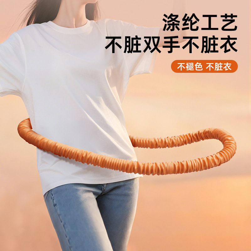 呼啦圈收腹加重不伤腰女瘦肚子减小腹弹簧软体呼啦圈健身器材涤纶|undefined
