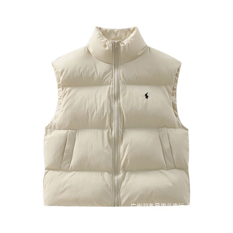 Хлопковый жилет с воротником-стойкой, женская куртка, осенне-зимняя мода 2025, утолщенный теплый жилет, внешний жилет