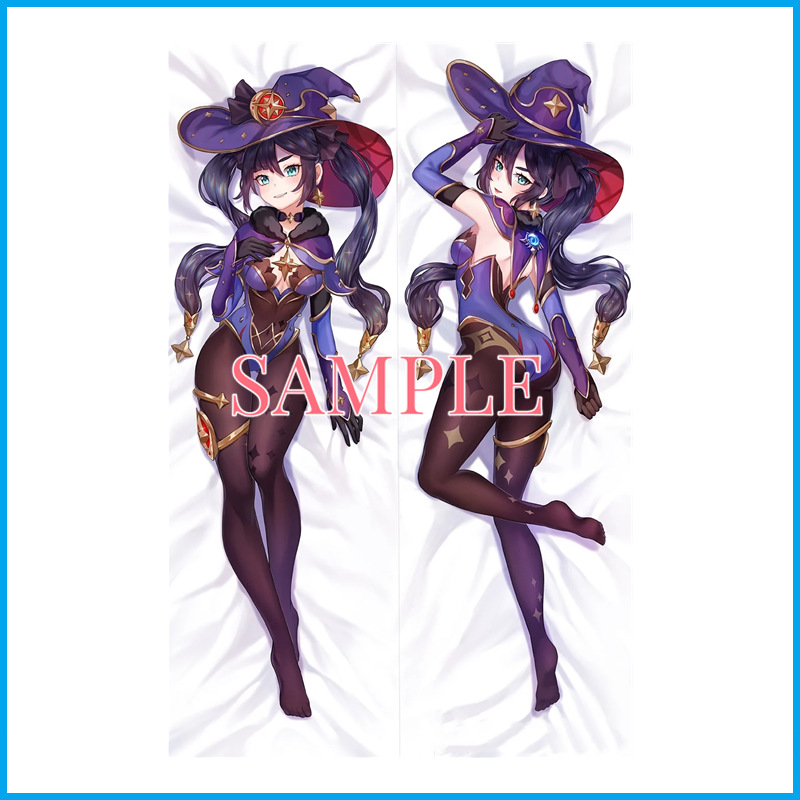 Housse de Coussin Anime Mona Taille Réelle Genshin Impact