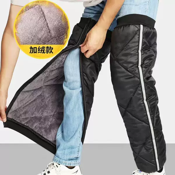 Winter Knee Pads for Electric Bikes, Motorcycles, Men's and Women's Leggings, Windproof and Cold-Proof Outer Wear, Fleece-Lined and Thickeneded for Cycling to Keep Warm