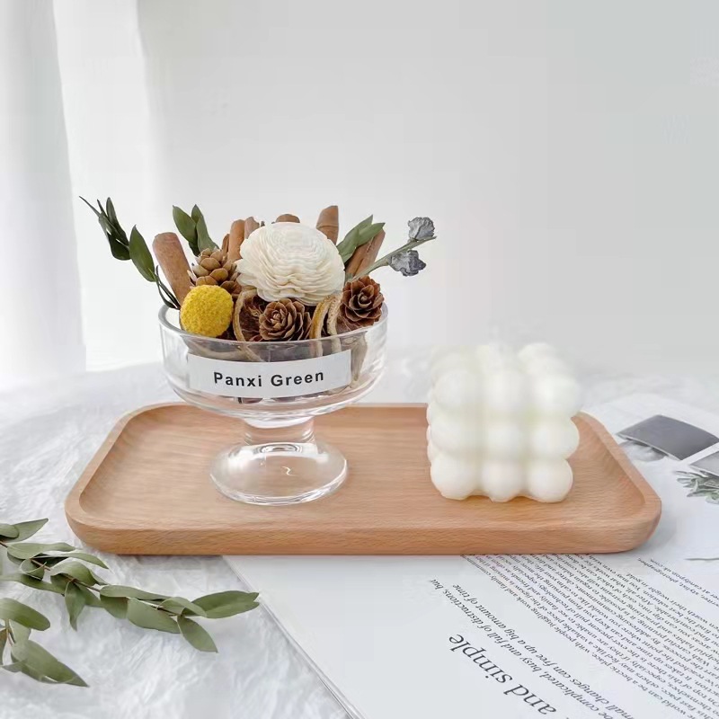 日式竹制托盘 木质圆形小盘子放茶杯蛋糕干果烧烤茶水盘