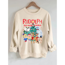 ���羳ŷ�롿Casual Polyester Knit Fabric Rudolph the Red-Nos