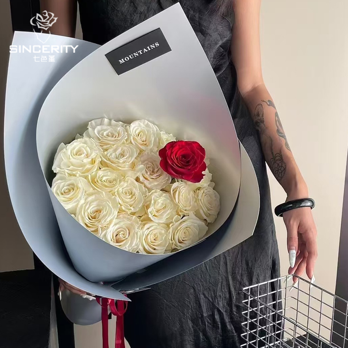 Importación de siete colores cordier gruesa impermeable doble cara cubierta de plata mate modelado cartón flor flor flor de embalaje flor tienda de flores