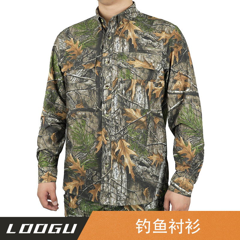 Outdoor Fishing Hunting Long Sleeve Shirt Breathable Fishing Sunscreen Casual Camping Climbing Hiking Travel Daily T90