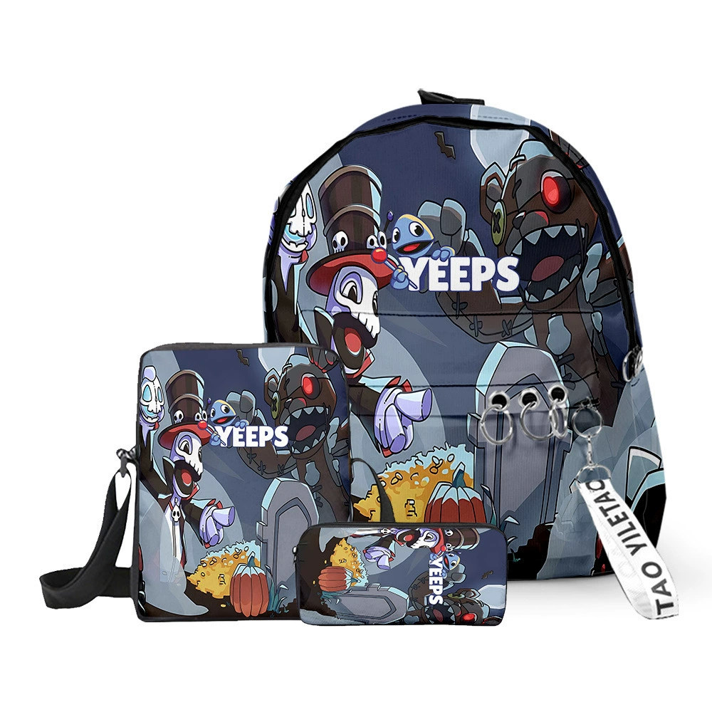 3D игра лови и ищи Yeeps Прятки три в одном ранце со щеточками школьные сумки школьные плечи
