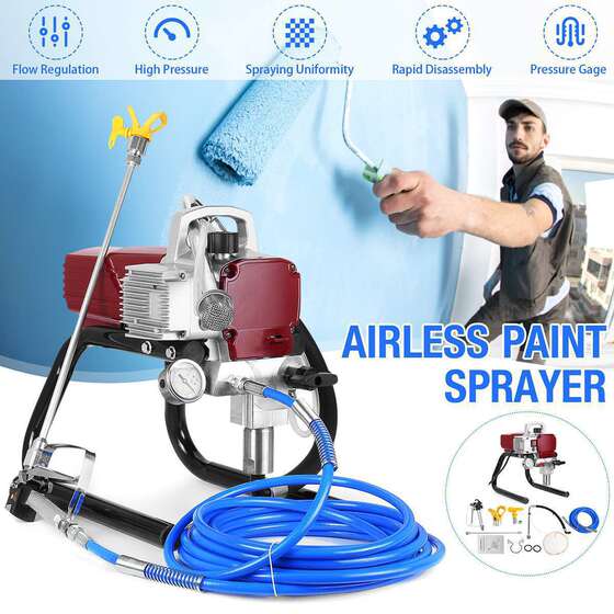 Cross-border supply 110V high-pressure airless spraying machine spray latex paint paint airless painting machine manufacturers