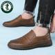 Oulun Woodpecker Men's Shoes Genuine Leather Cowhide Soft-soled Leather Shoes Men's Beef Sole All-match Casual Shoes Men's Driving Shoes