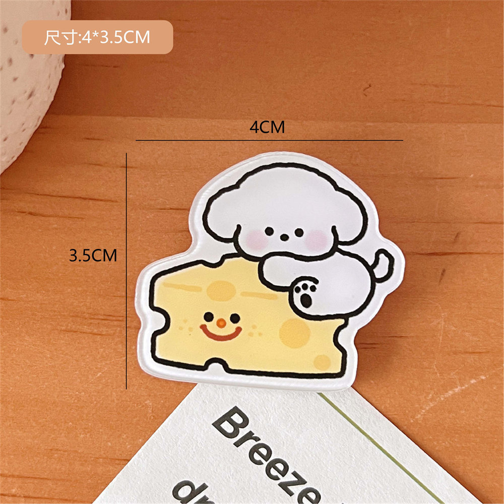 Tengyi original lindo de dibujos animados pequeño Capibara acrílico broche chica bolsa ropa decorativa pin insignia al por mayor