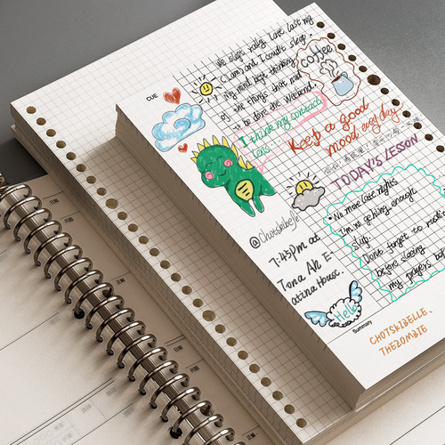 Loose-leaf book replacement core A5 Cornell b5 English loose-leaf core a4 grid replacement core 20 holes 26 holes 30 loose-leaf book inner core