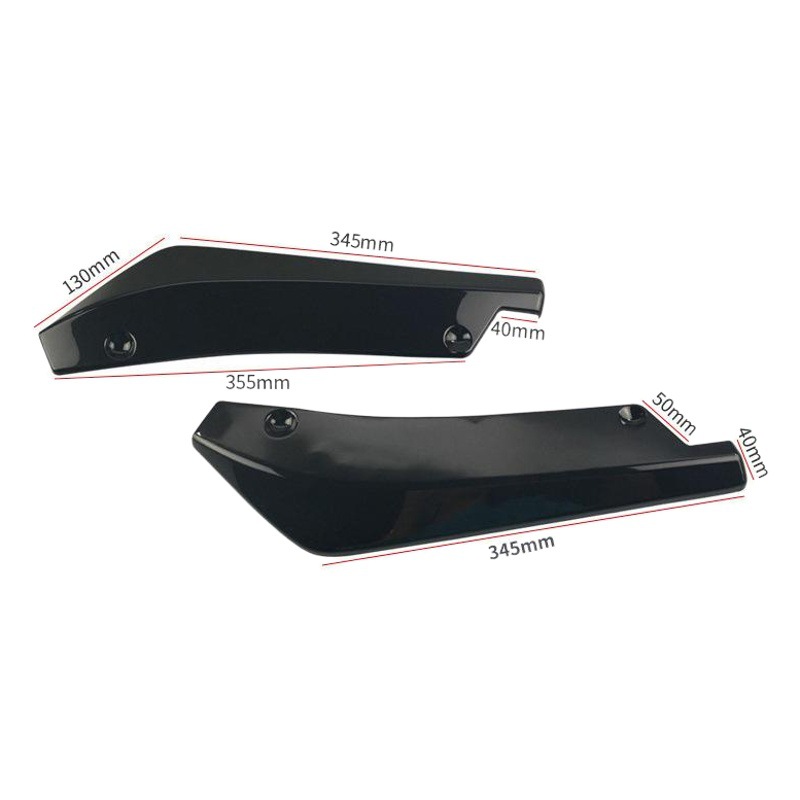 Comercio electrónico transfronterizo suministro de coche esquina trasera fibra de carbono esquina trasera labio trasero alerón trasero piezas de modificación